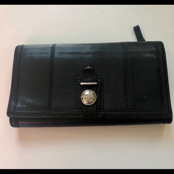 Coach Handbags - [Coach] Black Leather Wallet